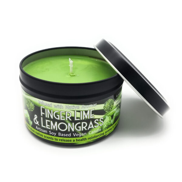 Artisan Soy Based Vegan Candle: Finger Lime & Lemongrass