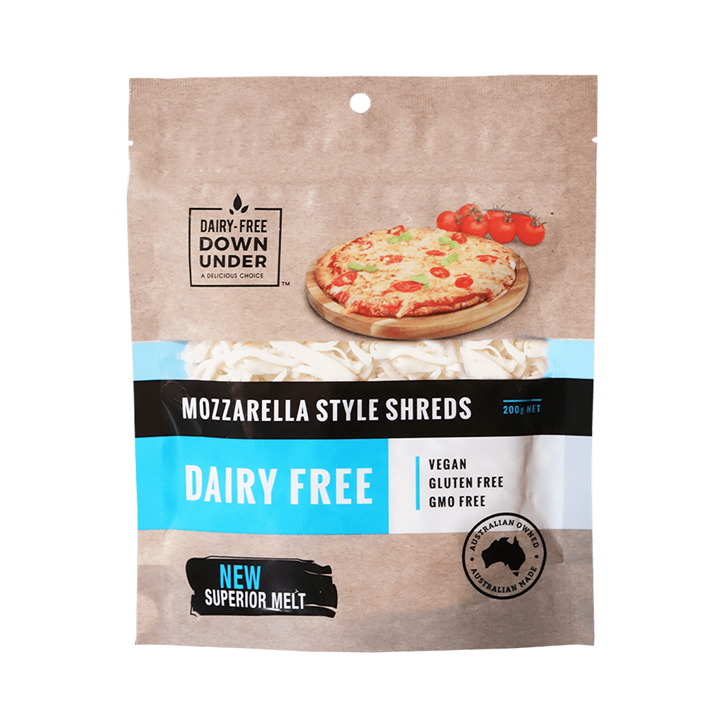Dairy-Free Downunder - Mozarella Style shredded cheese alternative