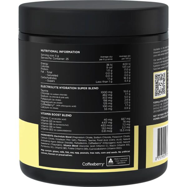 SWITCH NUTRITION Hydrate Electrolytes No Added Sugar Lemon Lime 150g - Image 2