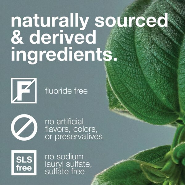 Davids Natural Toothpaste, Whitening, Antiplaque, Fluoride-Free, SLS-Free, Xylitol, Peppermint Oil, 5.25 oz - Image 3